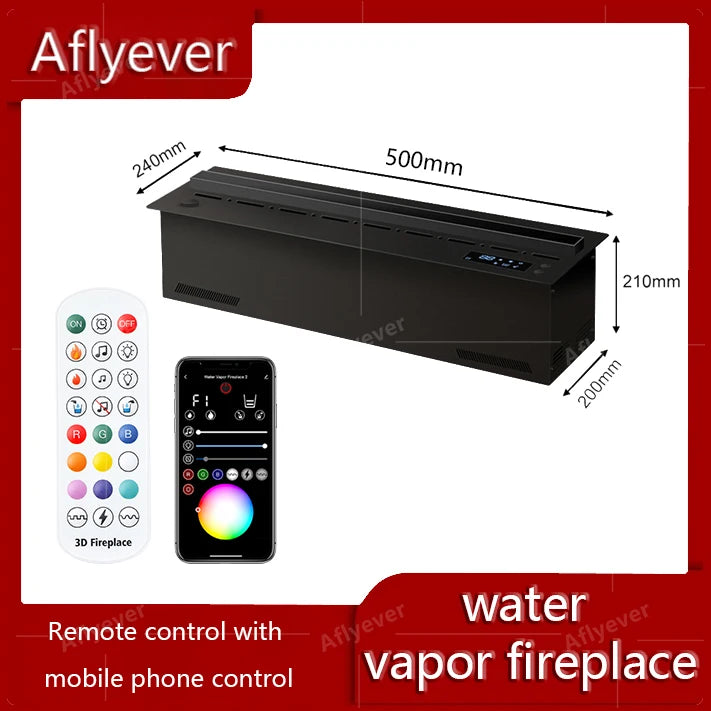 AFLYEVER Intelligent Water Replenishment 3D Atomizing Fireplace Designer