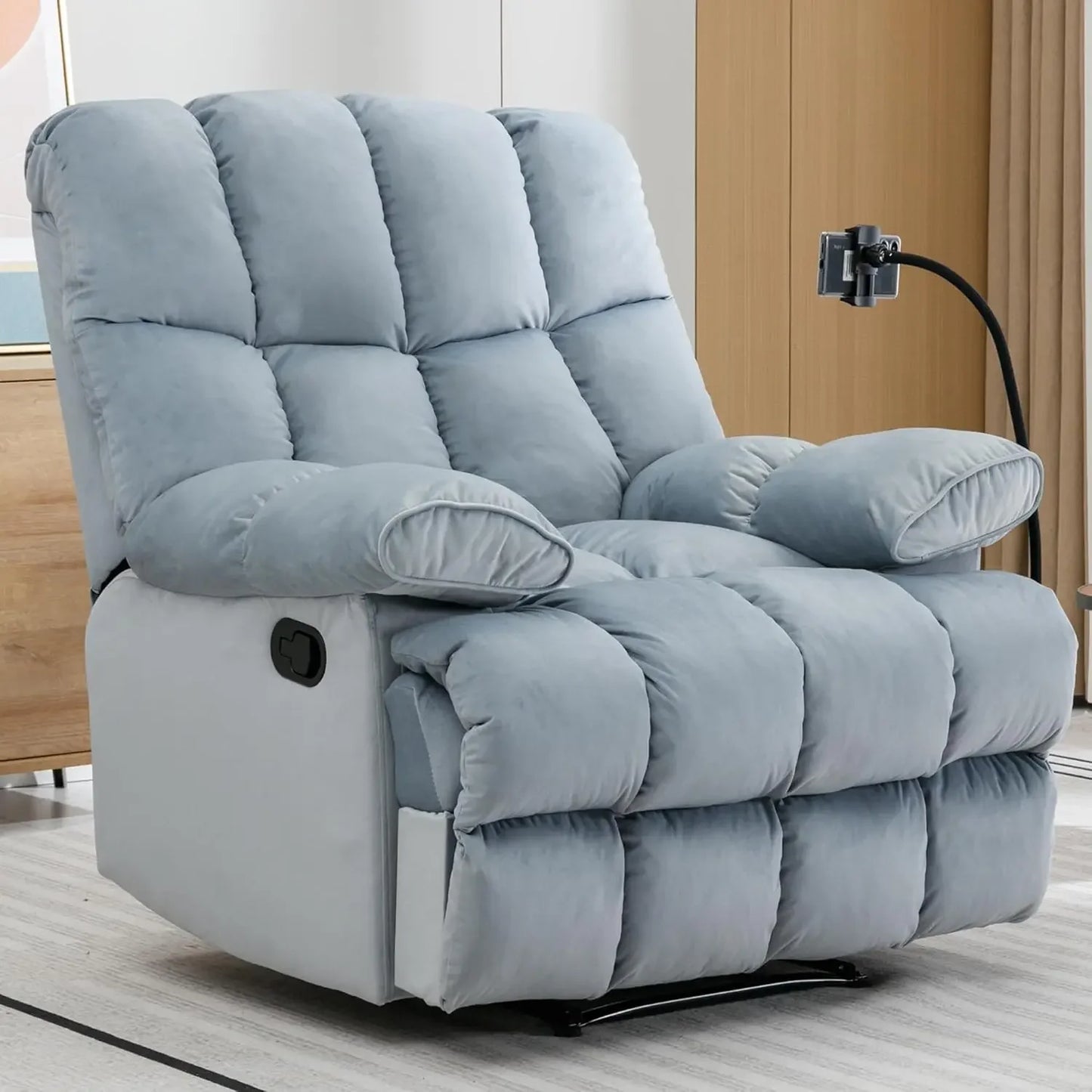 Oversized Recliner Chair, Big Mans Recliner Chairs for Adults 400LBS, Extra Wide Recliners for Tall Man, Large Reclin,Customized