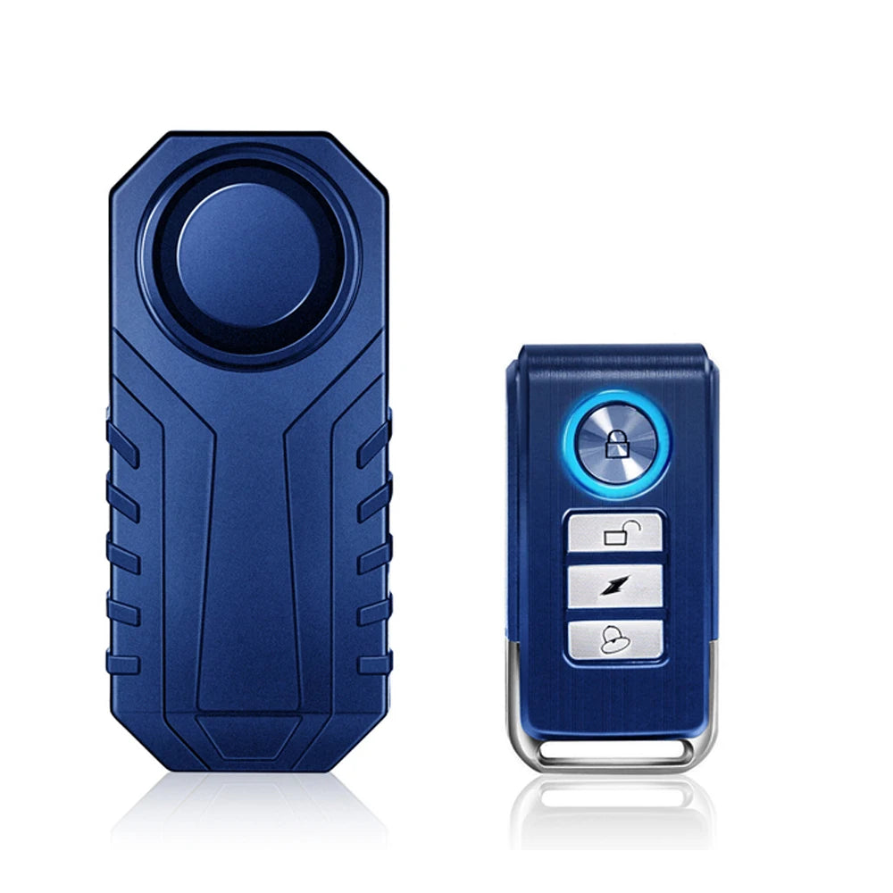113dB Bike Anti-Theft Alarm with Remote Wireless Anti-Theft Motorcycle Alarm Triggered Vibration Sensor for Electric Scooter