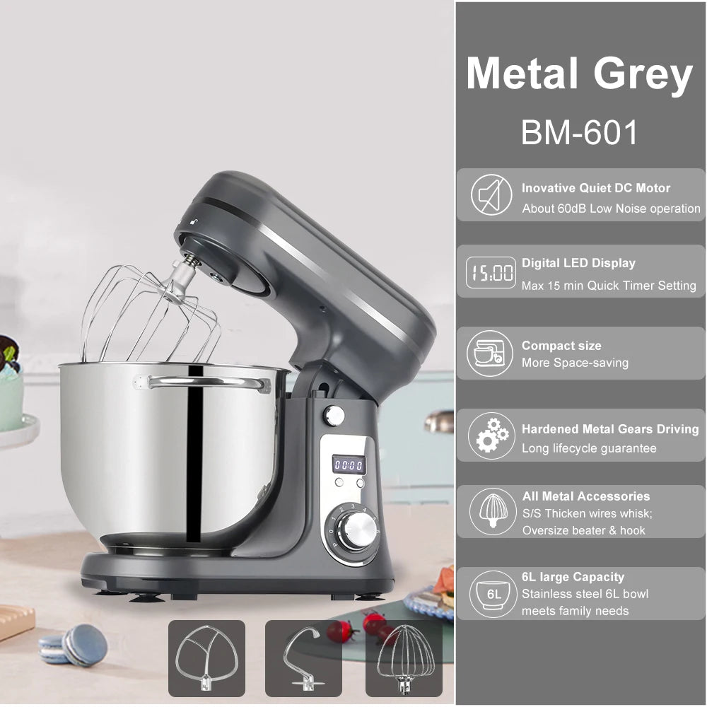 Biolomix Kitchen Stand Mixer and Blender Quiet Six-Speed