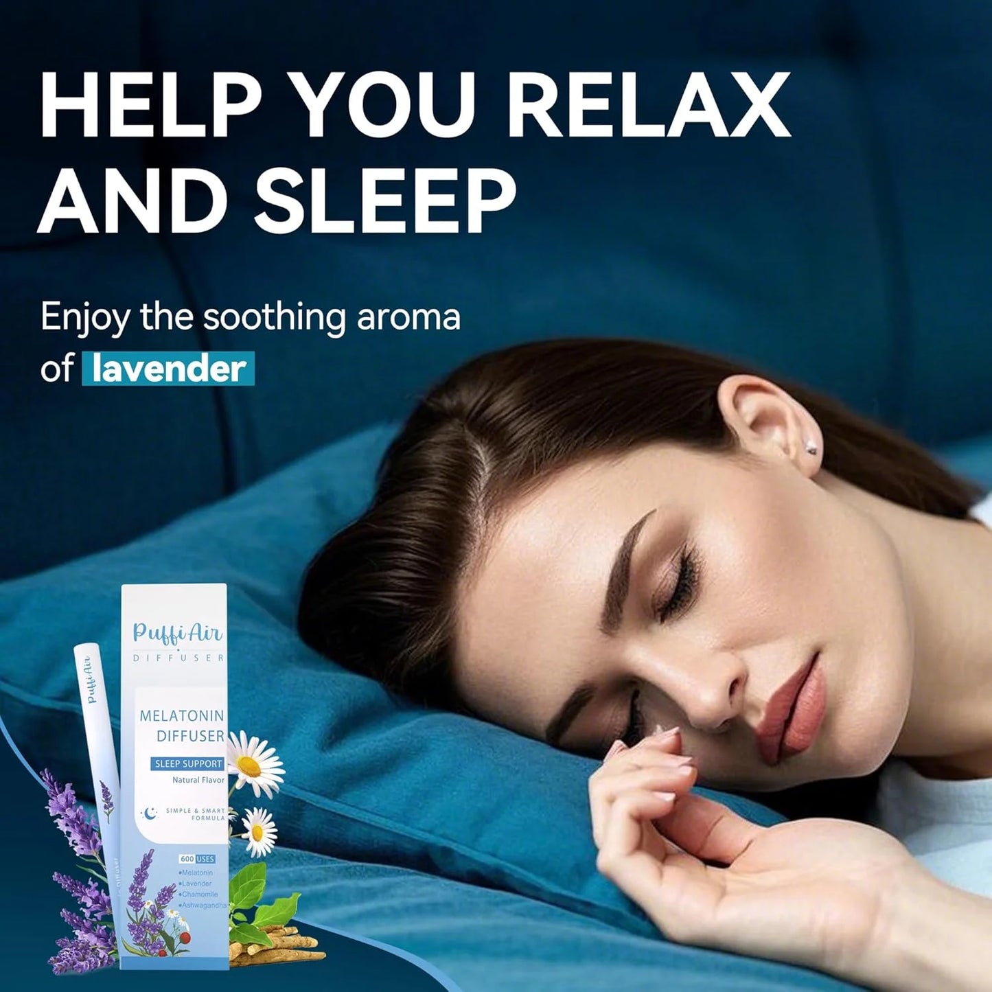 New Melatonin Diffuser For Nighttime Sleep Aids, 600 Uses