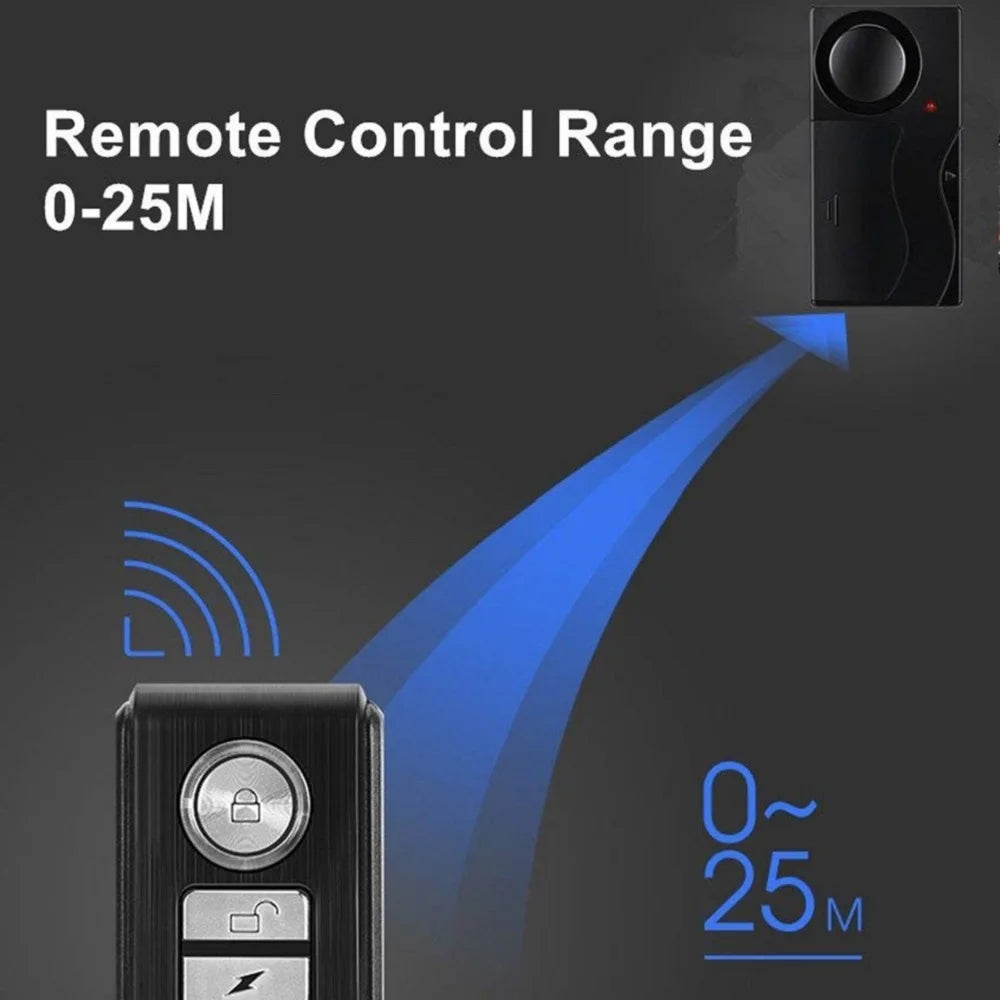 Awapow Wireless Bike Alarm With Remote Control 110dB Anti Theft