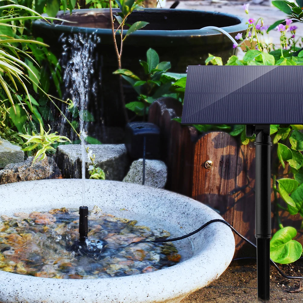 Shunmaii Solar Panel Fountain Pump For Garden And Aquariums