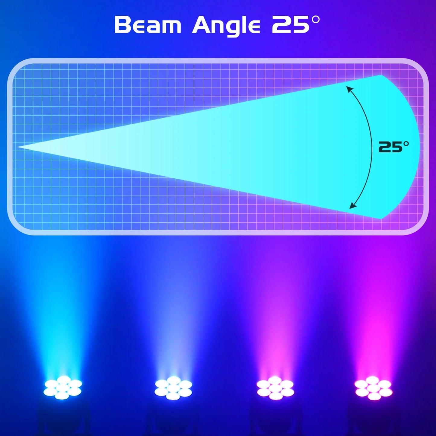 Yiflamefly 105W Moving Head Lights RGBW DMX512 Stage Lighting