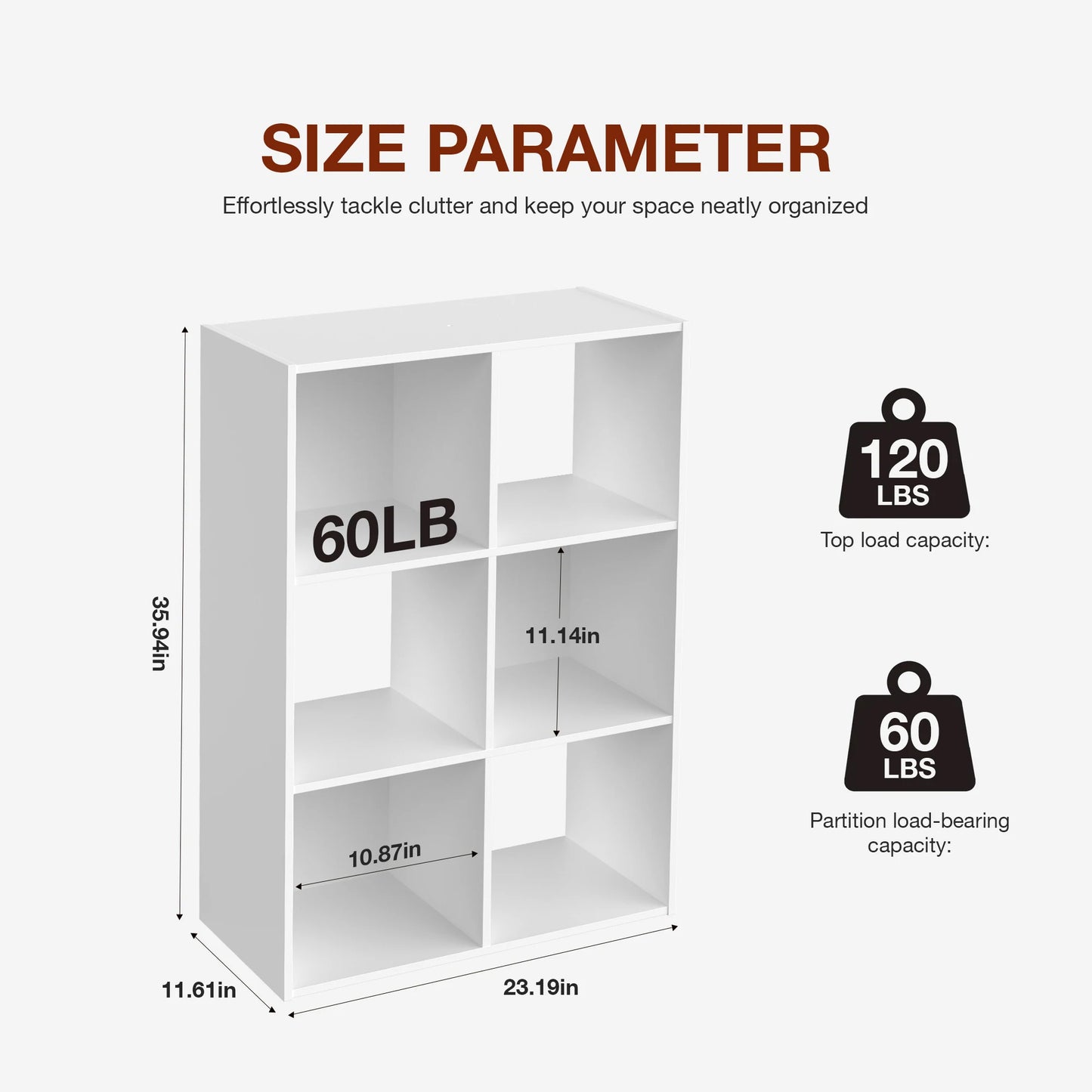 JHK 9 Cube Storage Organizer Wooden Shelf Bookcase Living Room