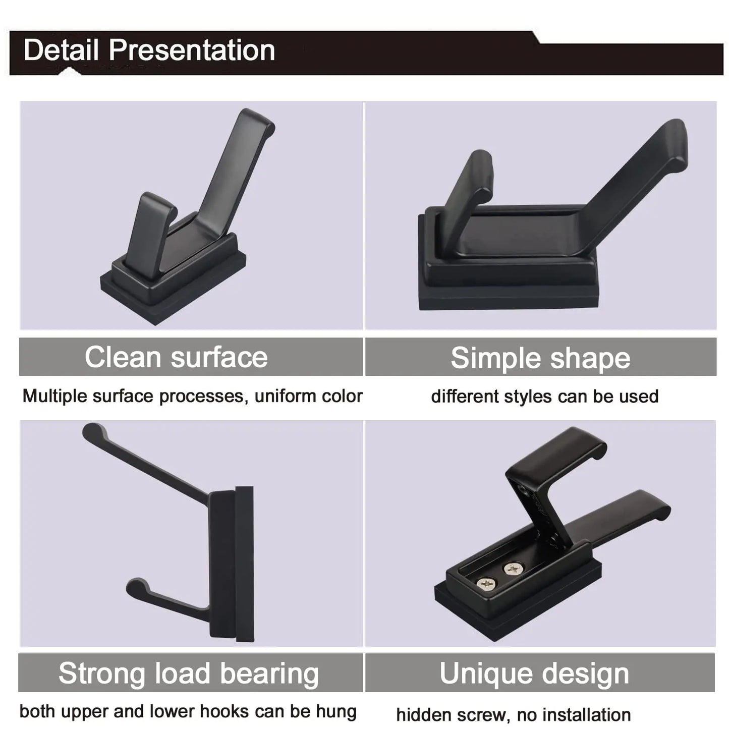 4PK Strong Magnetic Coat Hooks Rubber Coated Magnetic Hanger Mount Heavy Duty Metal  Door Office Kitchen Refrigerator