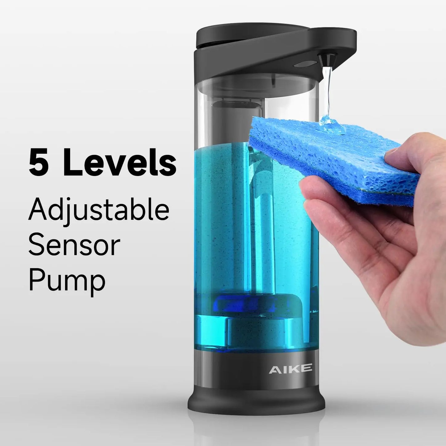 AIKE Automatic Soap Dispenser USB Chargeable Wall Mounted Kitchen
