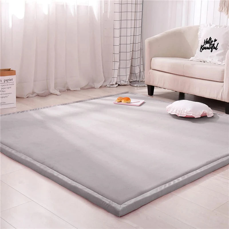 Japanese Tatami Velvet Rug For Baby Play And Crawling