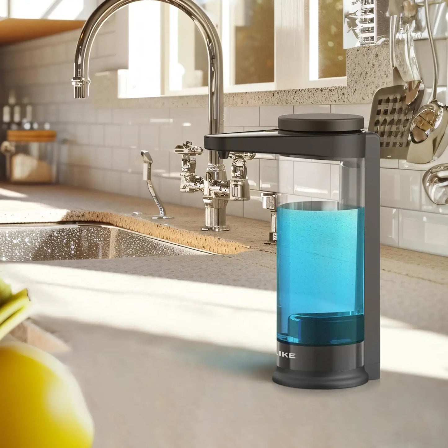 AIKE Automatic Soap Dispenser USB Chargeable Wall Mounted Kitchen