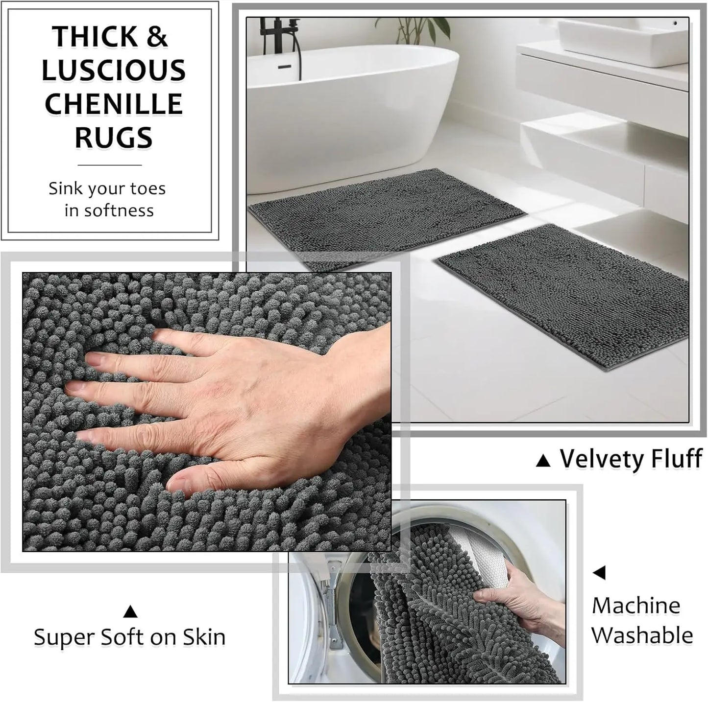 8 Piece Resin Bathroom Set With Shower Curtain And Organizers