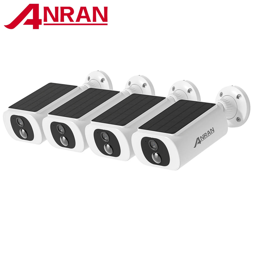 ANRAN 2K Solar Security Camera Set Wireless Floodlight Cameras