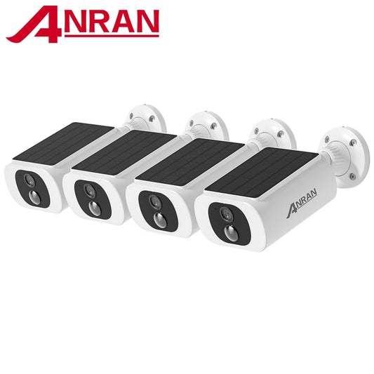 ANRAN 2K Solar Security Camera Set Wireless Floodlight Cameras