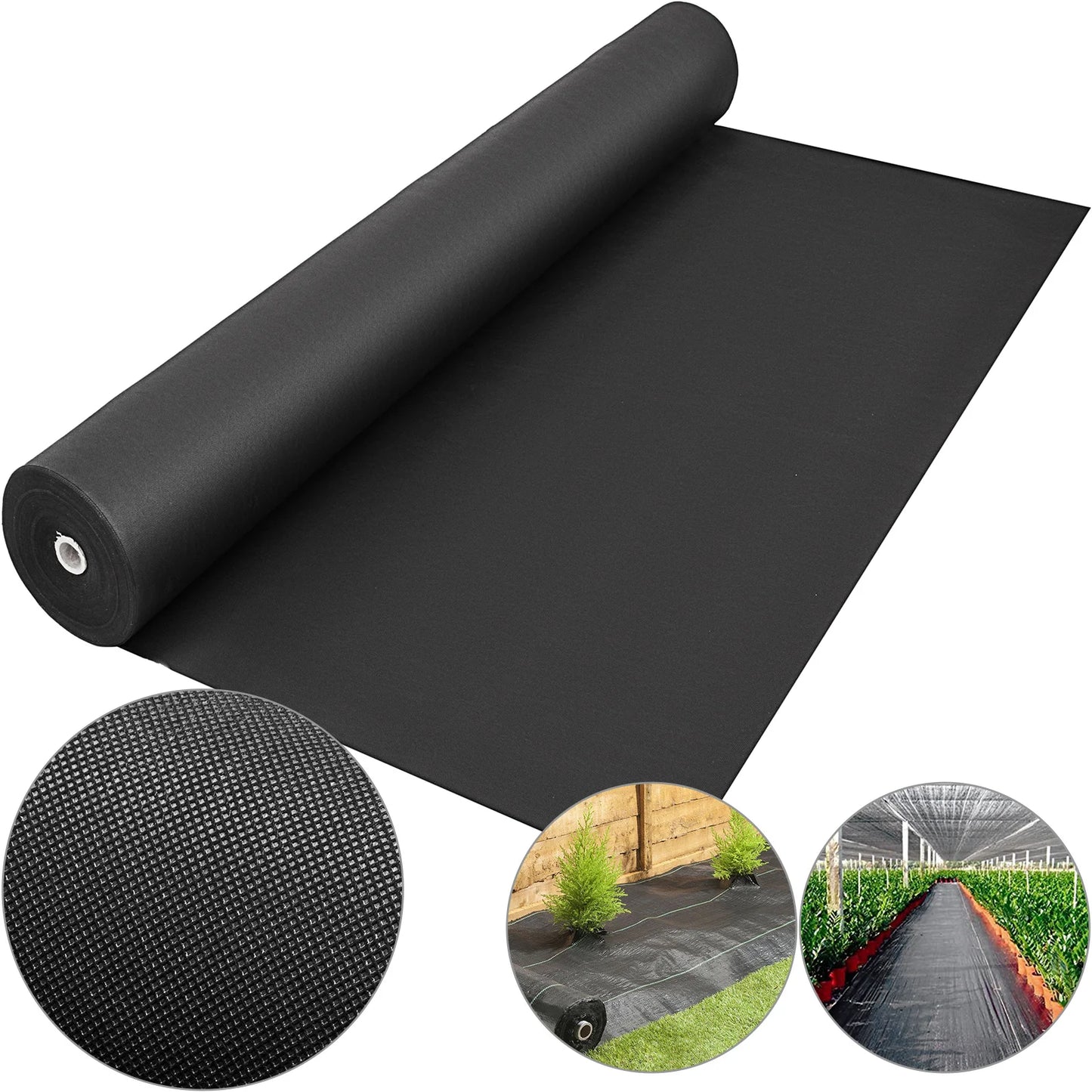 SucceBuy Landscape Fabric Weed Barrier Heavy Duty Ground Cover