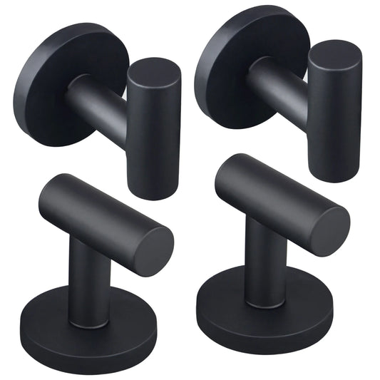 4PK Strong Magnetic Coat Hooks Rubber Coated Magnetic Hanger Mount Heavy Duty Metal  Door Office Kitchen Refrigerator
