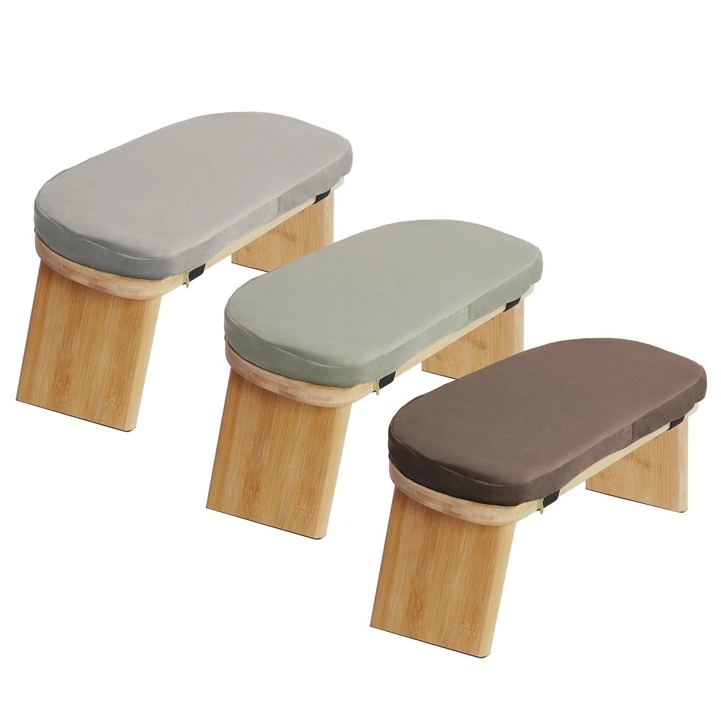 Bymaocar Meditation Bench Foldable Ergonomic Kneeling Stool