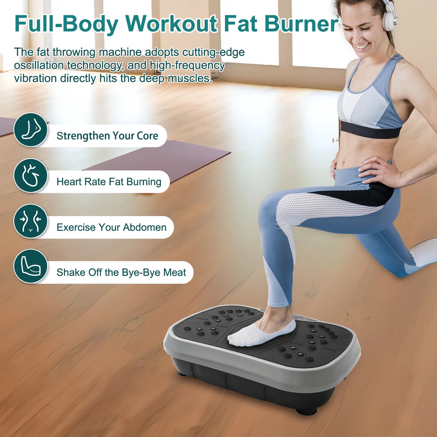 N Vibration Plate Exercise Machine for Whole Body Fat Burn