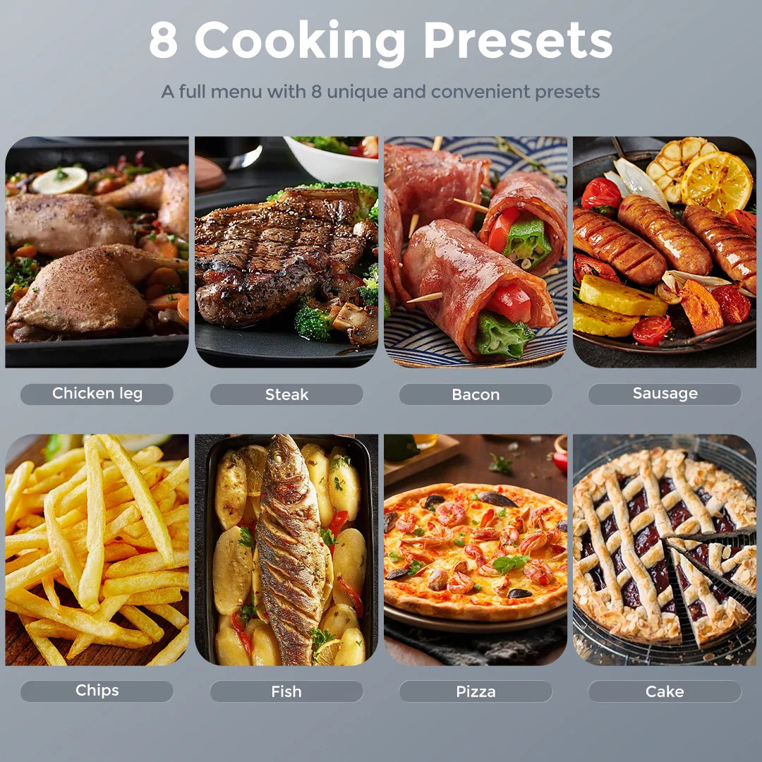 SEJOY 8In1 Air Fryer Oven 6 Quart Capacity Dehydrate