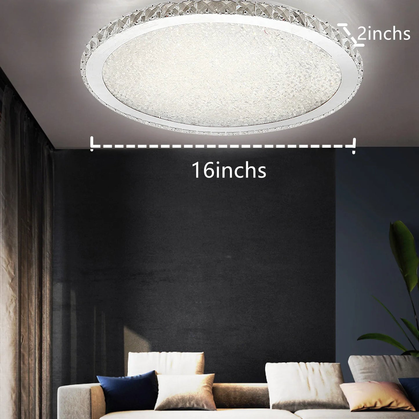 LOYALHEARTDY Modern Crystal Ceiling Light Pendant LED Chandelier