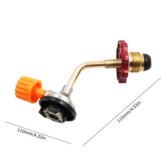 Gas Butane Cylinder Tank Charging Valve Refill Direct Connector Adapter For Outdoor Camping Picnic Cylinder Filling Adapter