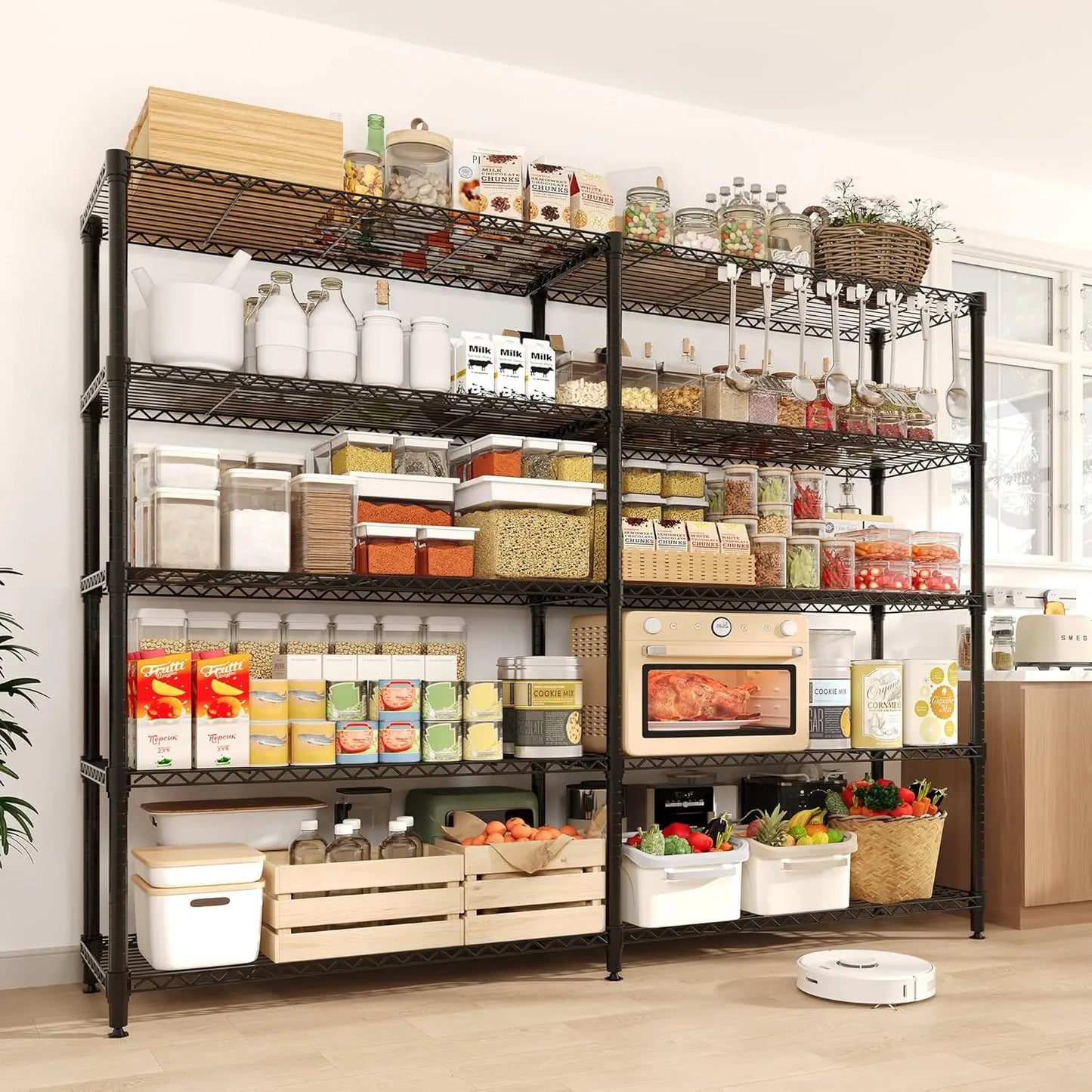 TWISTER.CK Heavy Duty 5-Tier Metal Storage Shelves