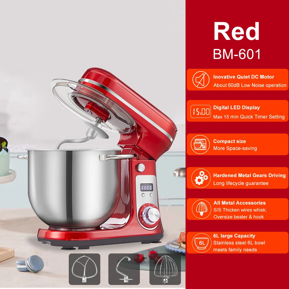 Biolomix Kitchen Stand Mixer and Blender Quiet Six-Speed