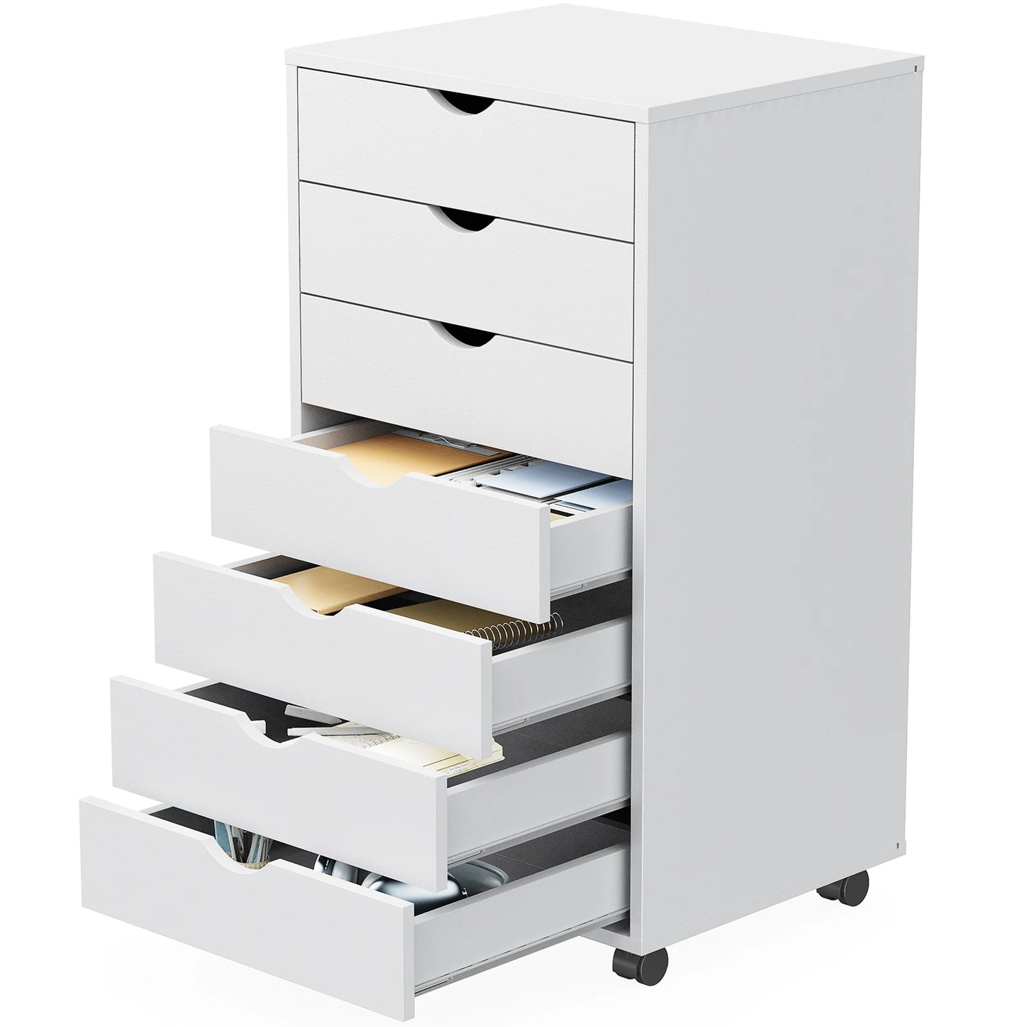 JHK 7 Drawer Chest Organizer With Wheels And Mobile Storage Cabinet