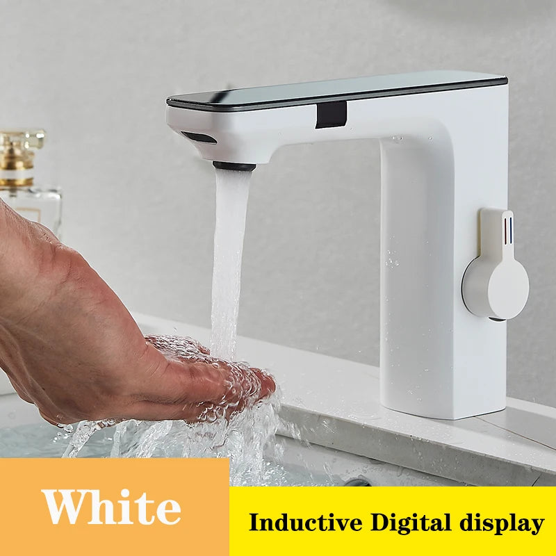Wanmivezlo Touchless Sensor Basin Faucet With Digital Display