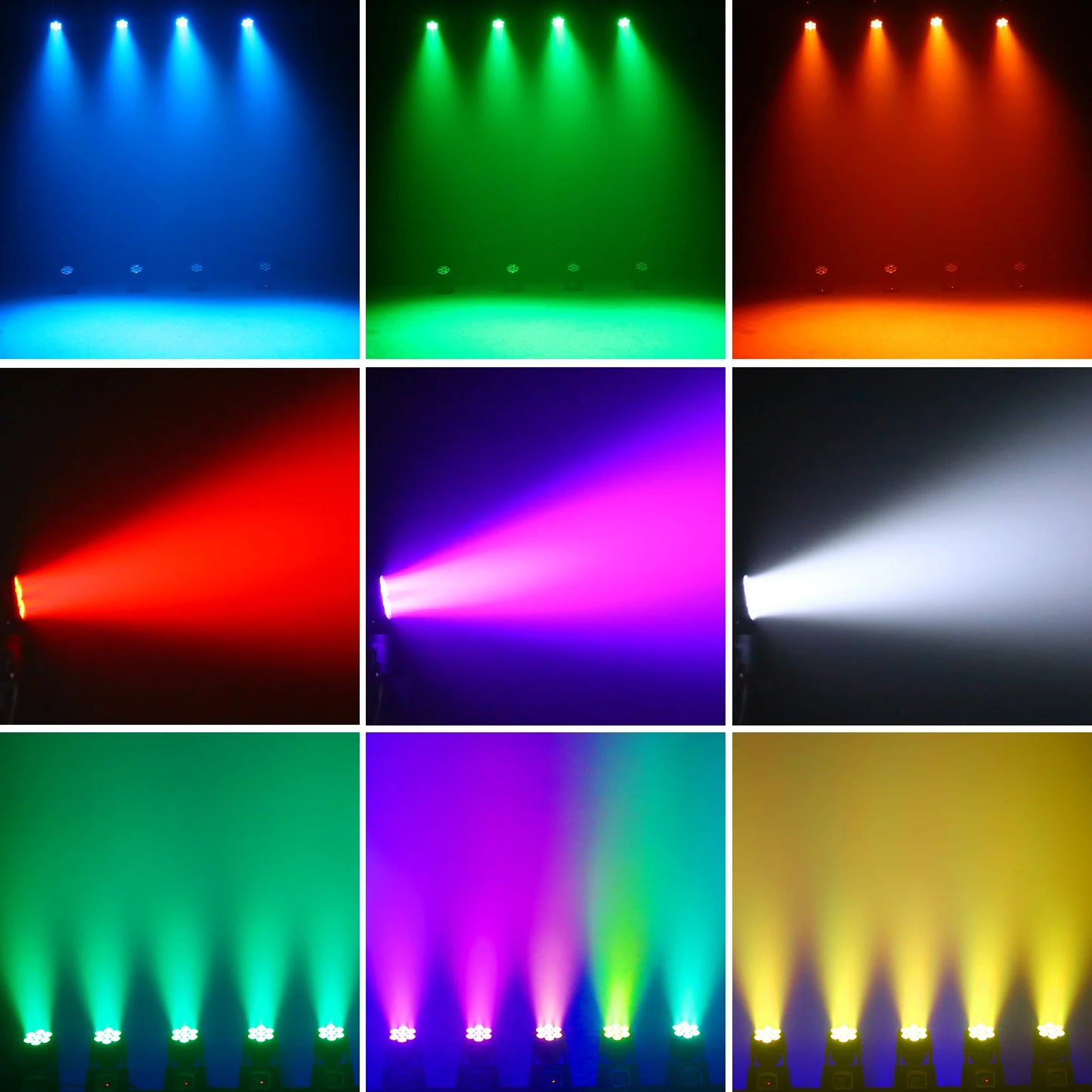 Yiflamefly 105W Moving Head Lights RGBW DMX512 Stage Lighting