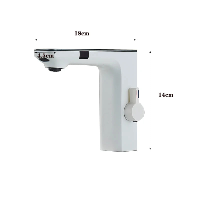 Wanmivezlo Touchless Sensor Basin Faucet With Digital Display