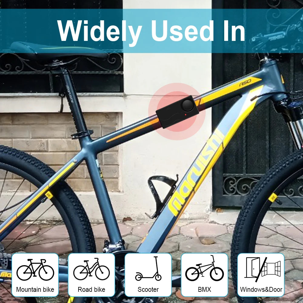 Awapow Wireless Bike Alarm With Remote Control 110dB Anti Theft