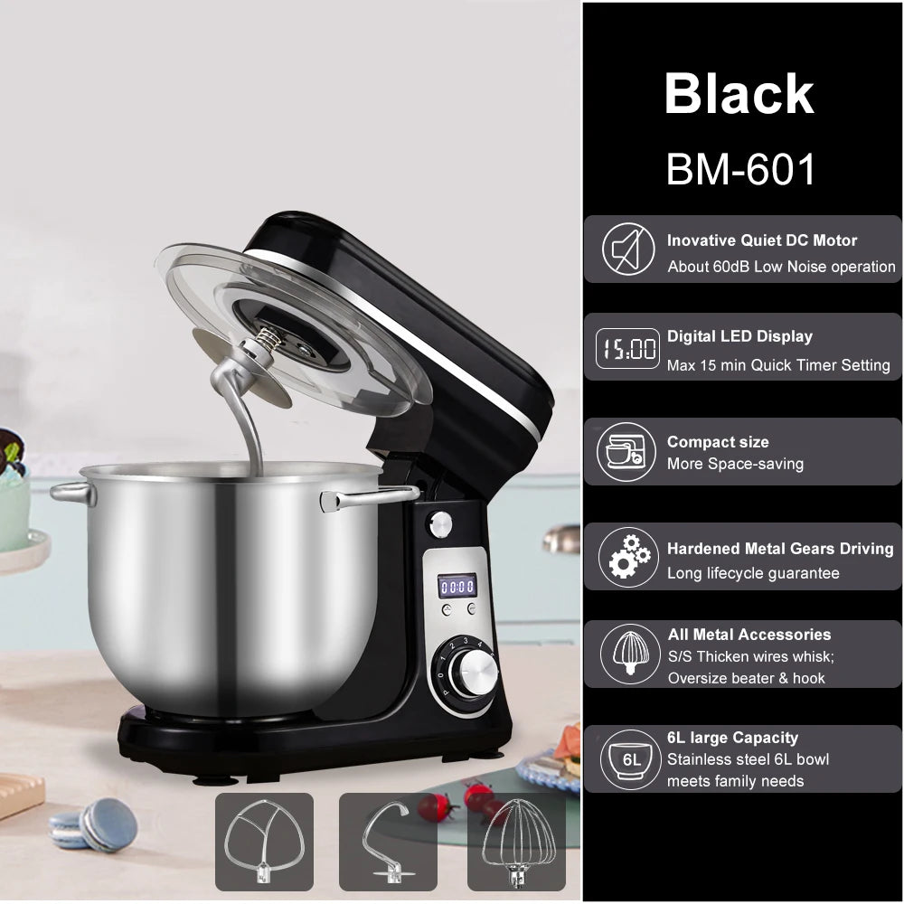 Biolomix Kitchen Stand Mixer and Blender Quiet Six-Speed