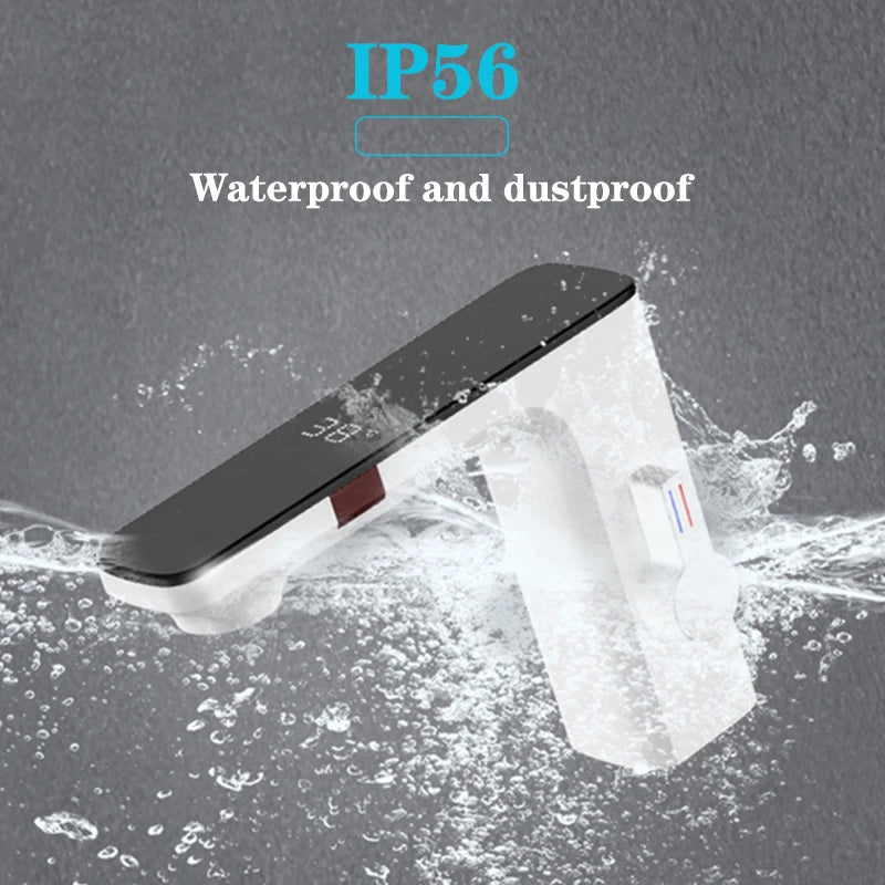 Wanmivezlo Touchless Sensor Basin Faucet With Digital Display