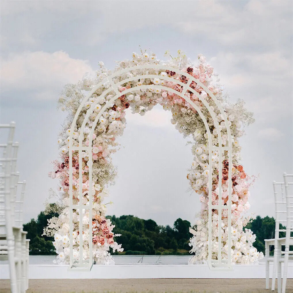 Metal Wedding Arch Backdrop Frame For Venues And Parties