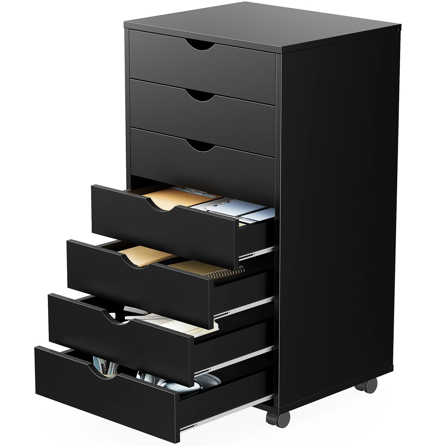 JHK 7 Drawer Chest Organizer With Wheels And Mobile Storage Cabinet