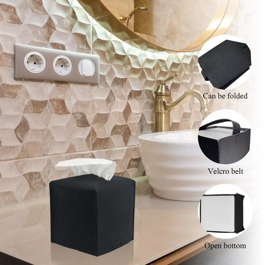 Accessory Set 10 Piece Black Bathroom Accessories Set with Trash Can, Toothbrush Holder and Cup, Soap Dispenser, Soap Dish, Toil