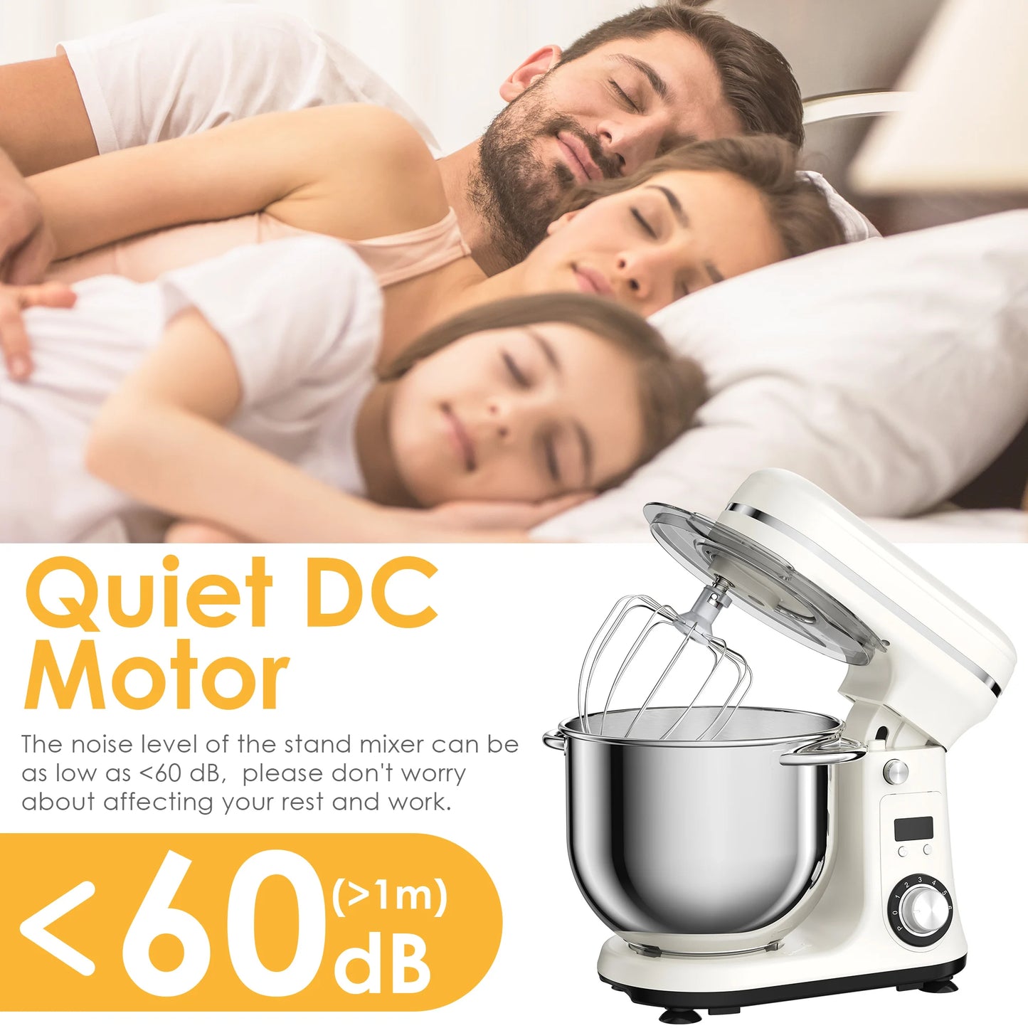 Biolomix Kitchen Stand Mixer and Blender Quiet Six-Speed