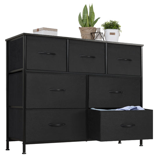 JHK Seven Drawers Fabric Organizer Dresser For Bedroom