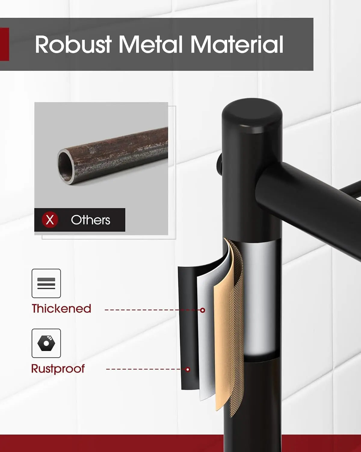 5-Tier Heavy Duty Metal Storage Shelving Unit With Wheels