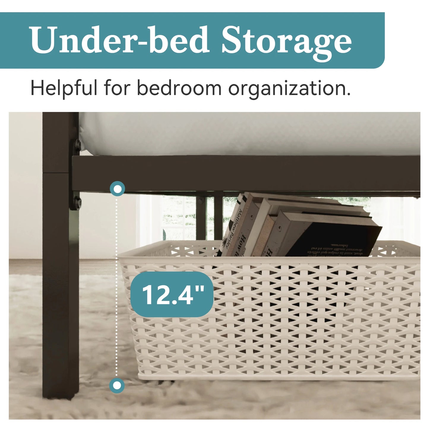 HOOMICH Canopy Bed Frame With 4-Poster Design And Easy Assembly
