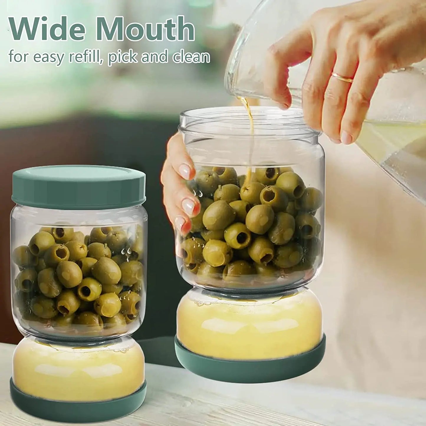 Luvan Glass Fermentation Jar With Lids Strainer For Pickles