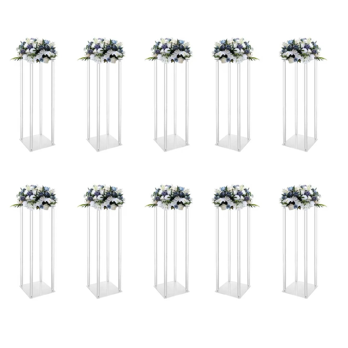 Acrylic Vase Wedding Centerpieces Flower Stands Set