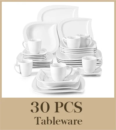 MALACASAC Porcelain Dinnerware Set For Home Use And Entertaining