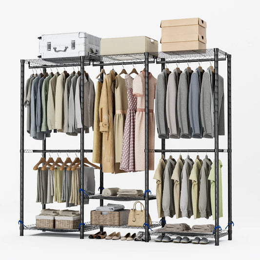 Clothes Rack Storage Organizer Freestanding Wardrobe