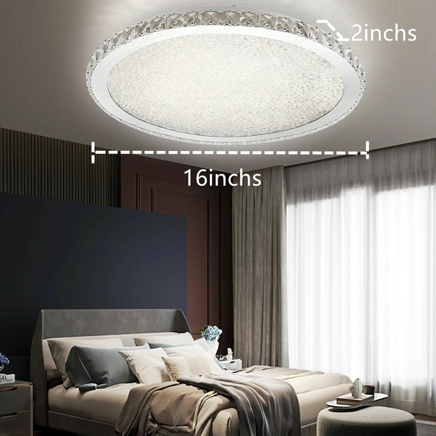 LOYALHEARTDY Modern Crystal Ceiling Light Pendant LED Chandelier