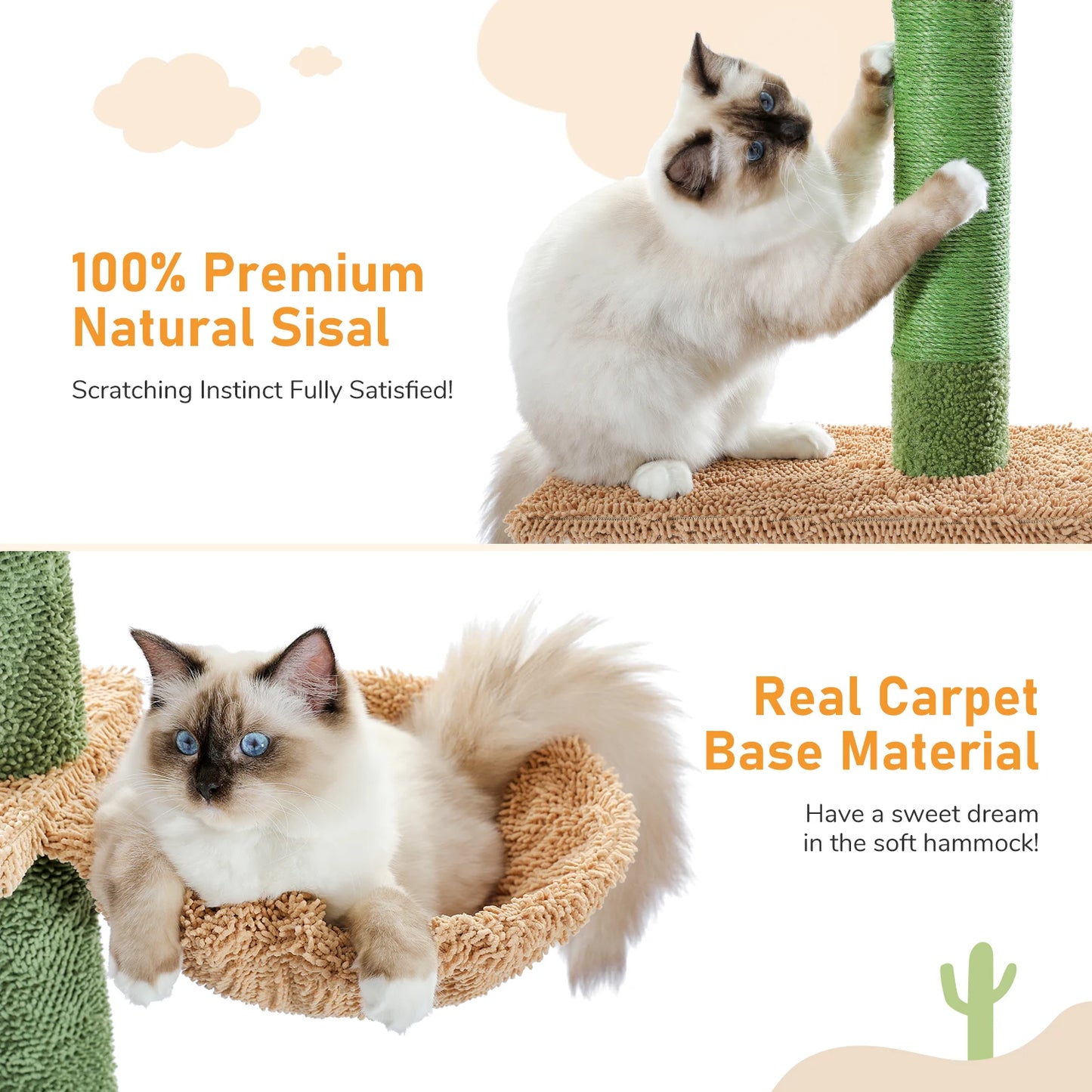 PAWZ Road 5 Tier Floor to Ceiling Cat Tree Scratching