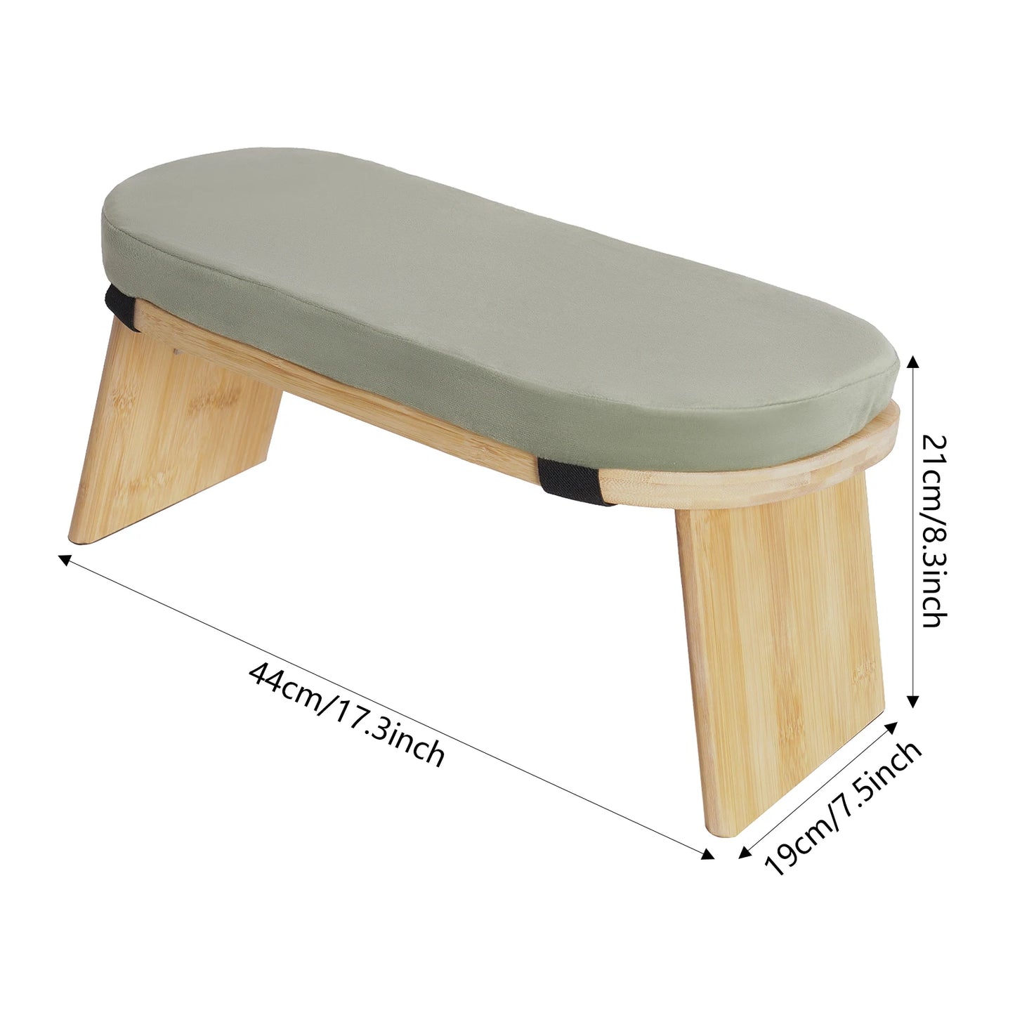 Bymaocar Meditation Bench Foldable Ergonomic Kneeling Stool