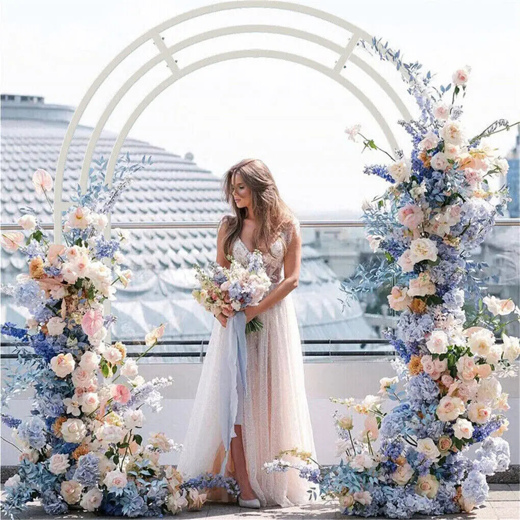 Metal Wedding Arch Backdrop Frame For Venues And Parties