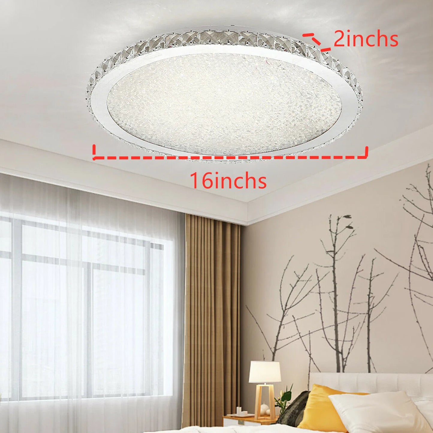 LOYALHEARTDY Modern Crystal Ceiling Light Pendant LED Chandelier