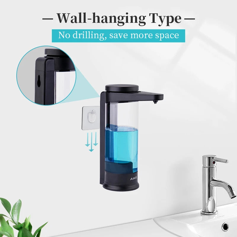 AIKE Automatic Soap Dispenser USB Chargeable Wall Mounted Kitchen