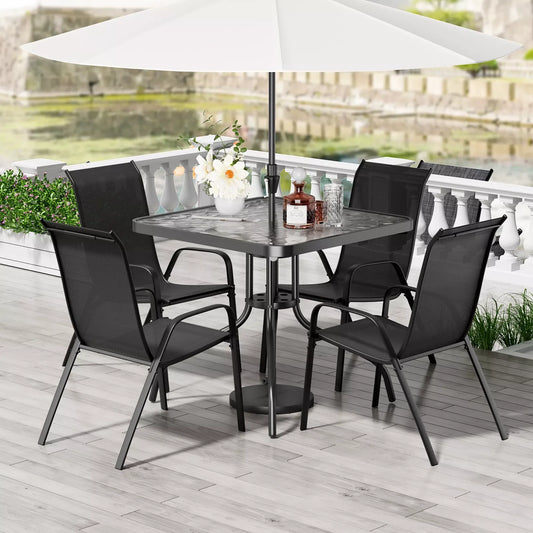 Five Piece Patio Dining Set Outdoor Furniture
